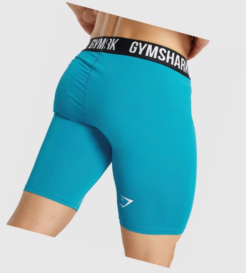 Gymshark Element Baselayer Miesten Shortsit Sininen | CVLSNT834