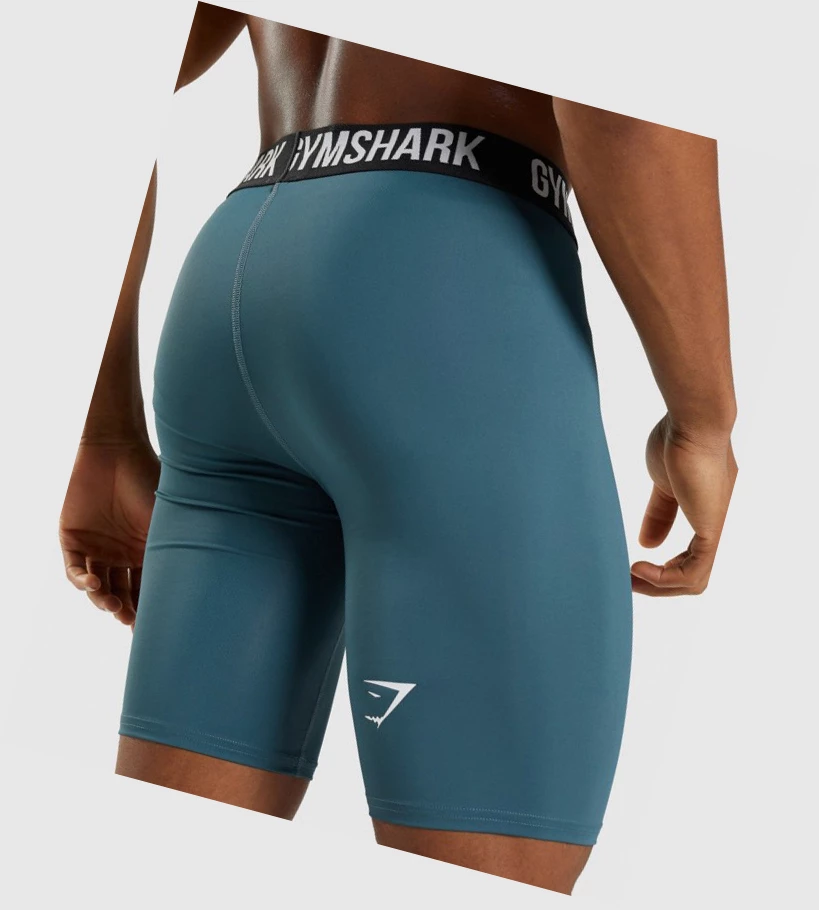 Gymshark Element Baselayer Miesten Shortsit Turkoosi | PGKLZT956