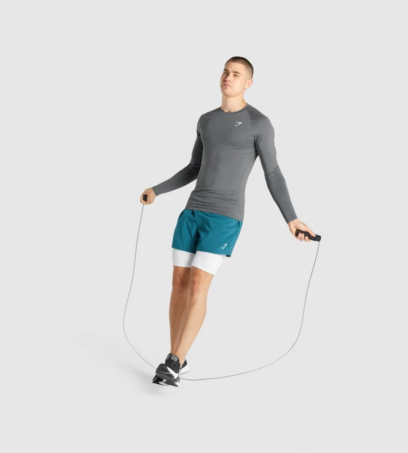 Gymshark Element Baselayer Miesten Shortsit Valkoinen | QKHPTJ710