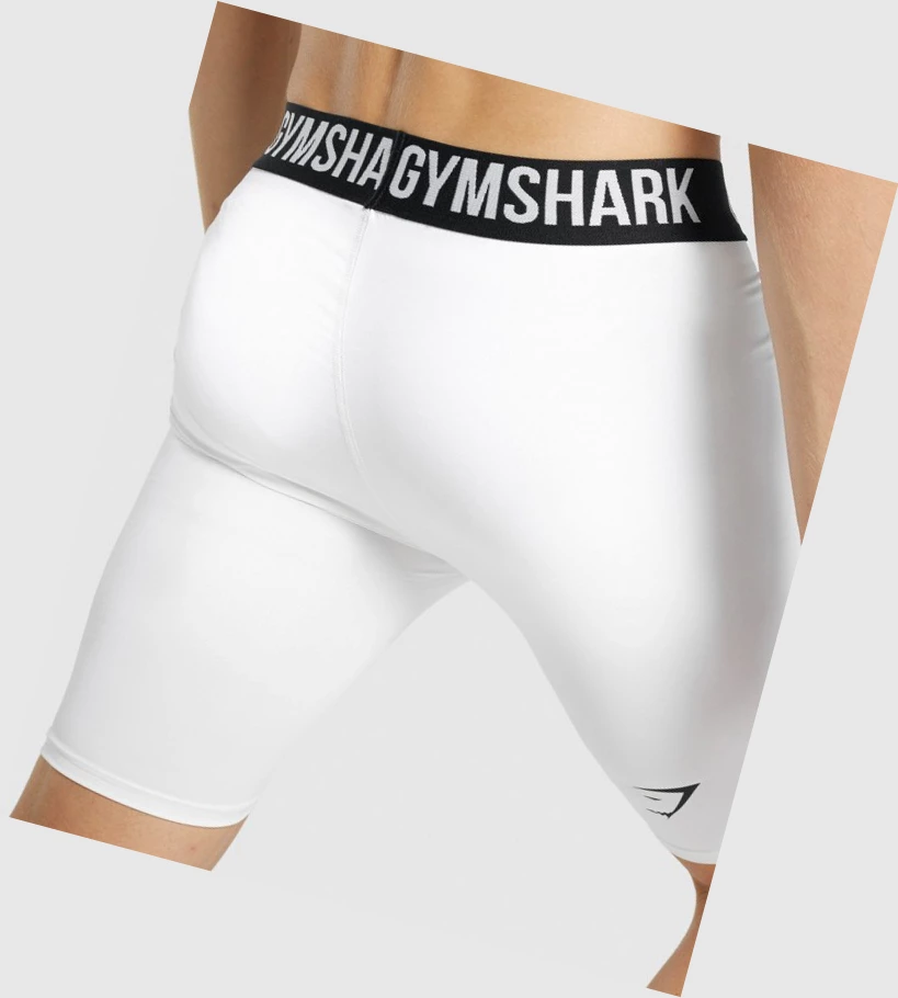 Gymshark Element Baselayer Miesten Shortsit Valkoinen | QKHPTJ710