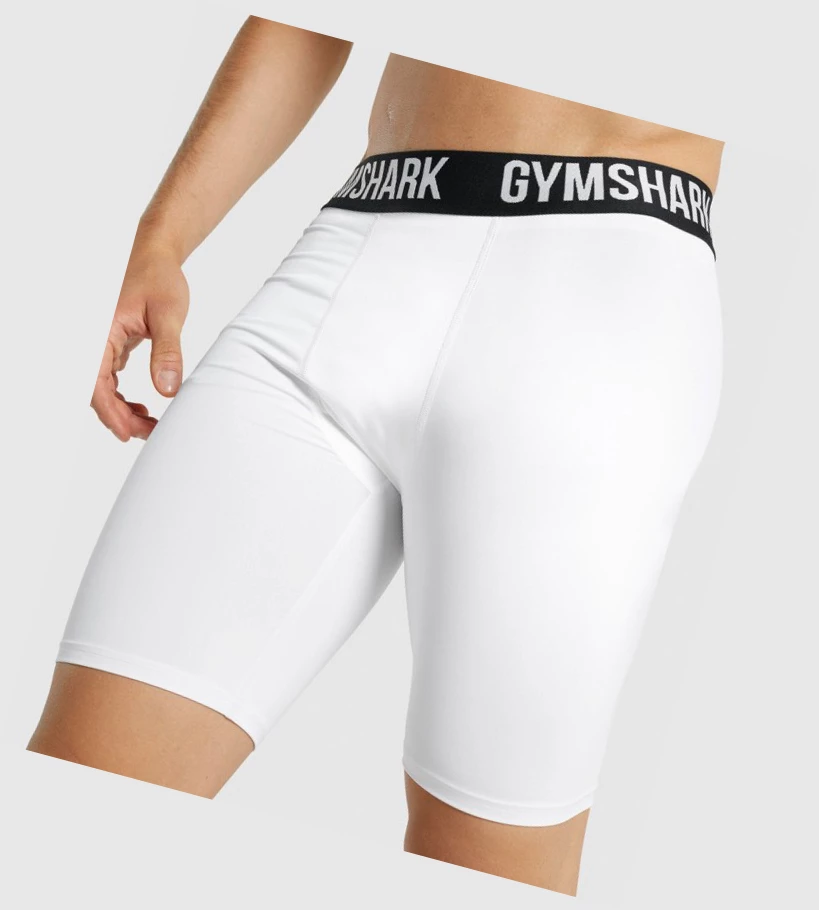Gymshark Element Baselayer Miesten Shortsit Valkoinen | QKHPTJ710