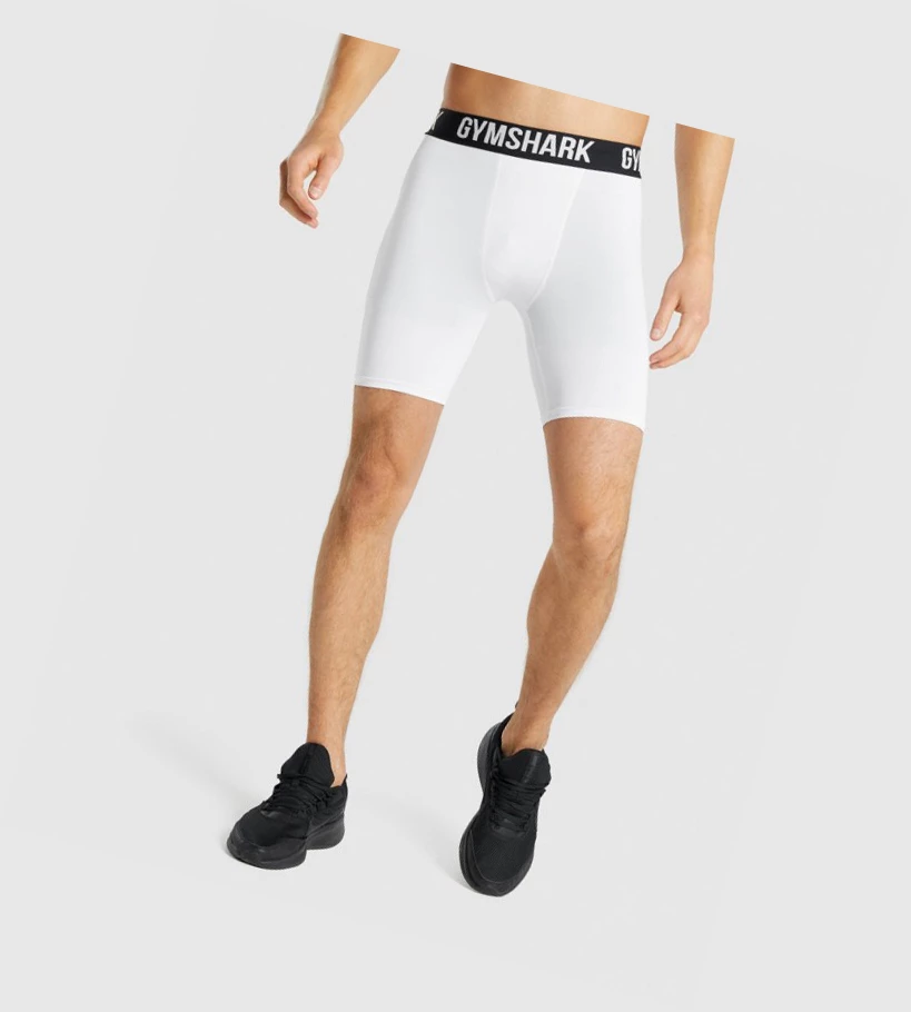 Gymshark Element Baselayer Miesten Shortsit Valkoinen | QKHPTJ710