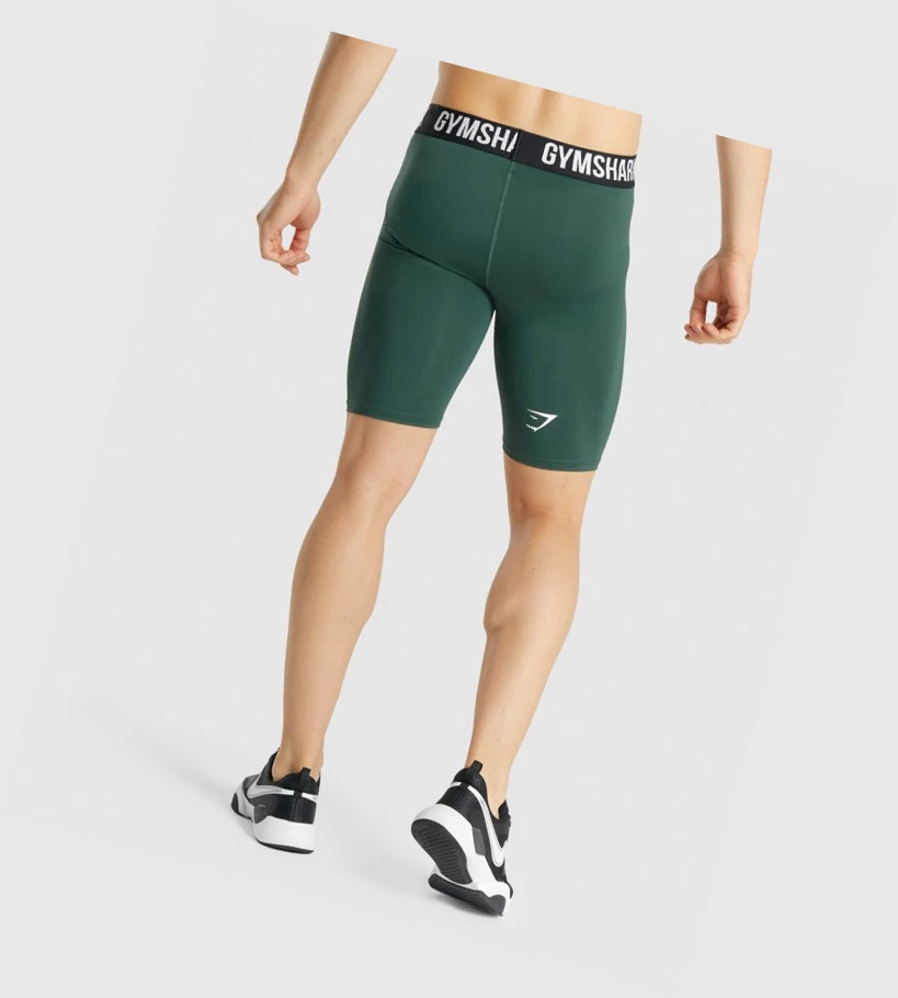 Gymshark Element Baselayer Miesten Shortsit Tummanvihreä | XALFZD469