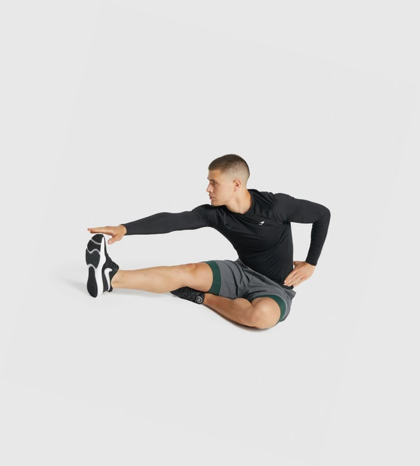 Gymshark Element Baselayer Miesten Shortsit Tummanvihreä | XALFZD469