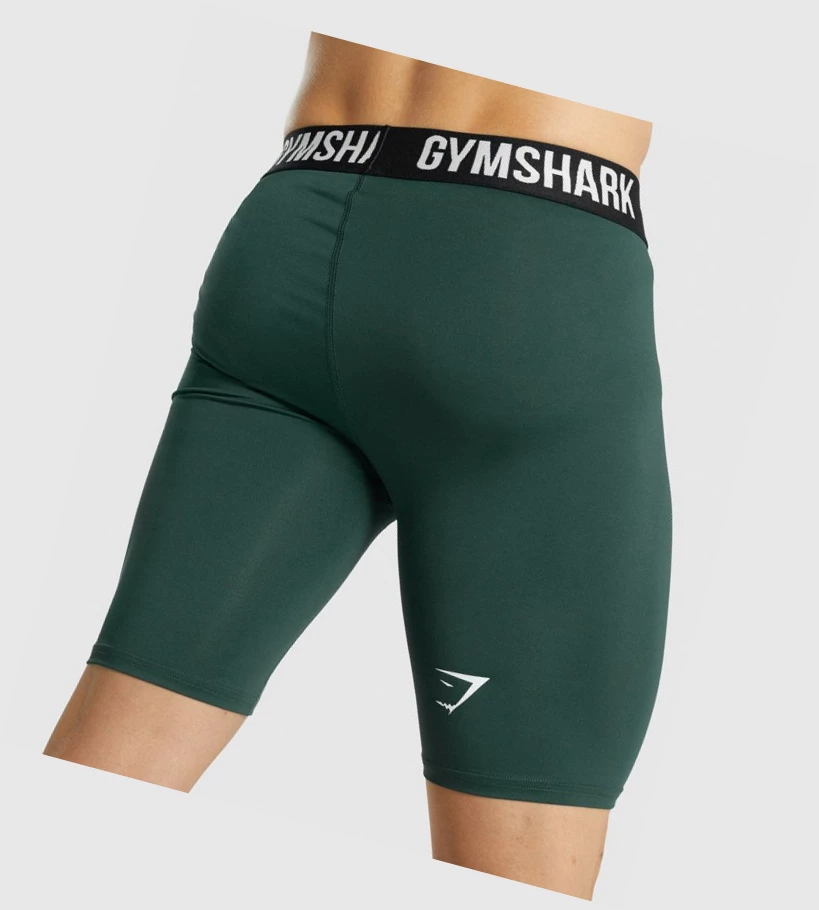 Gymshark Element Baselayer Miesten Shortsit Tummanvihreä | XALFZD469