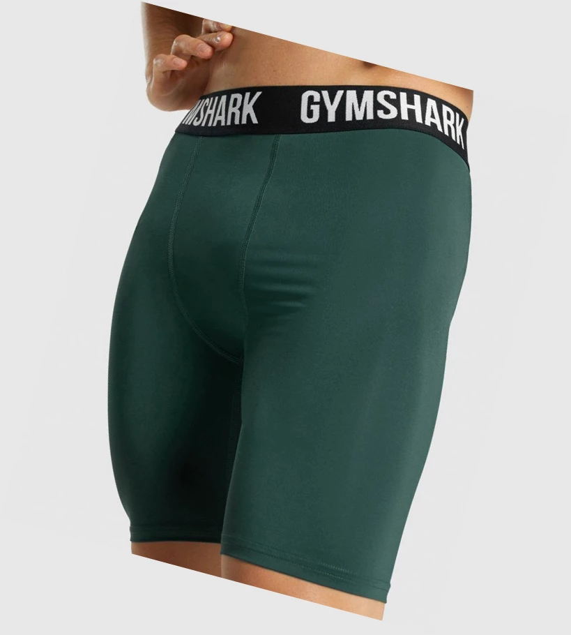 Gymshark Element Baselayer Miesten Shortsit Tummanvihreä | XALFZD469