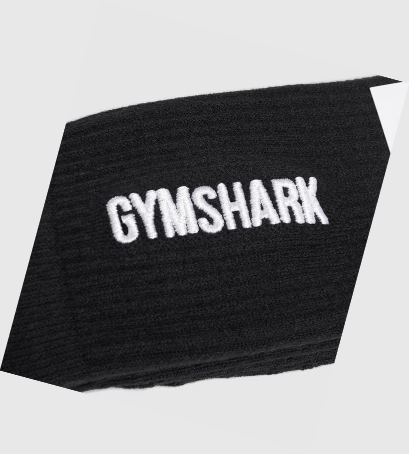 Gymshark Embroidered Logo Miesten Sukat Mustat | OBXNDY124