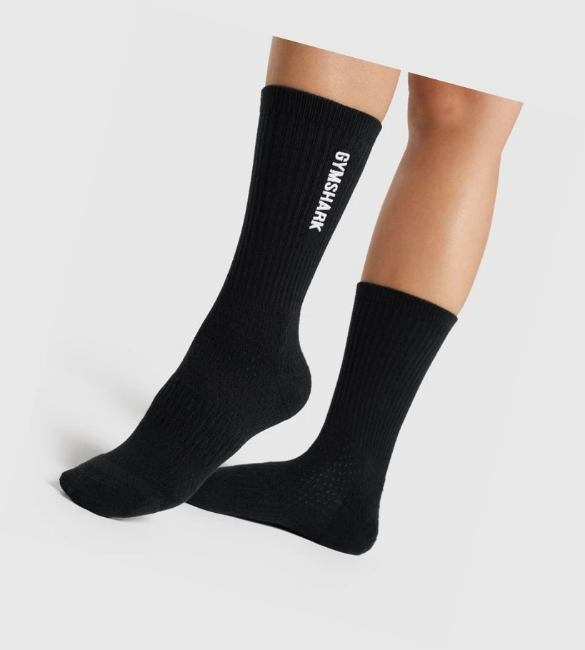 Gymshark Embroidered Logo Miesten Sukat Mustat | OBXNDY124