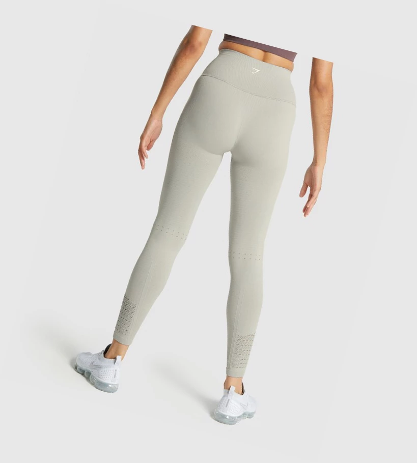 Gymshark Energy Seamless High Waisted Naisten Leggingsit Vaaleanharmaat | PIYMQN243