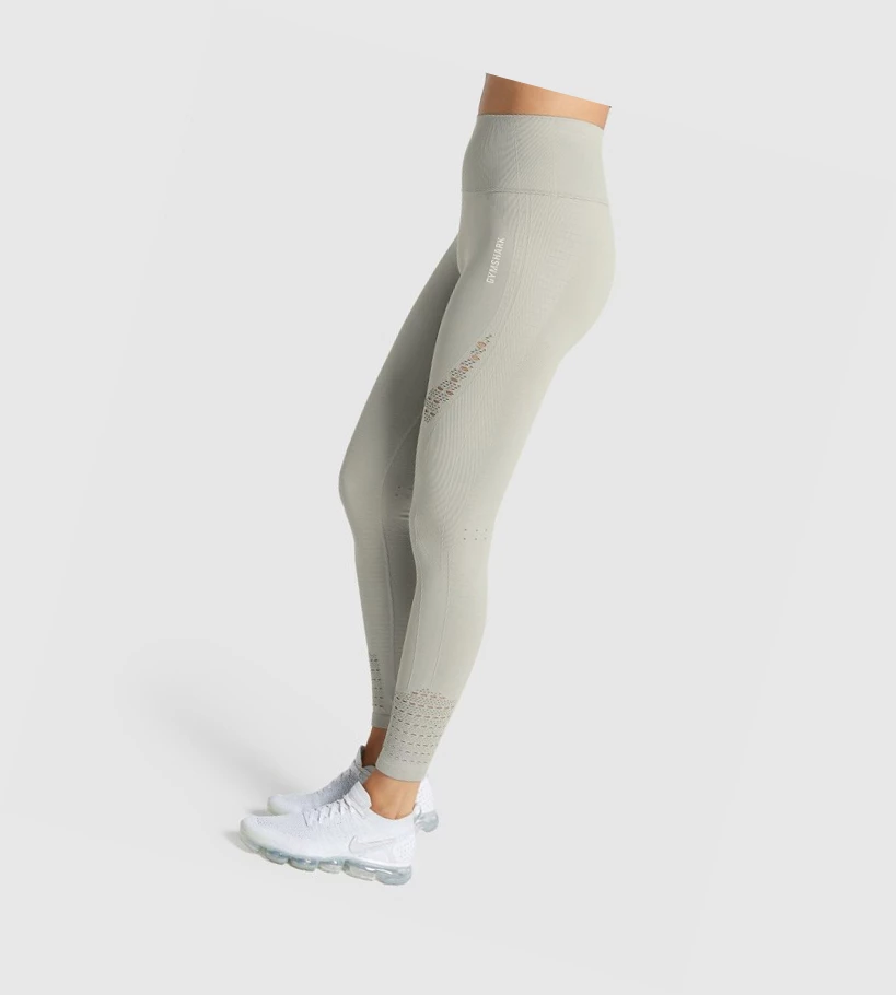 Gymshark Energy Seamless High Waisted Naisten Leggingsit Vaaleanharmaat | PIYMQN243