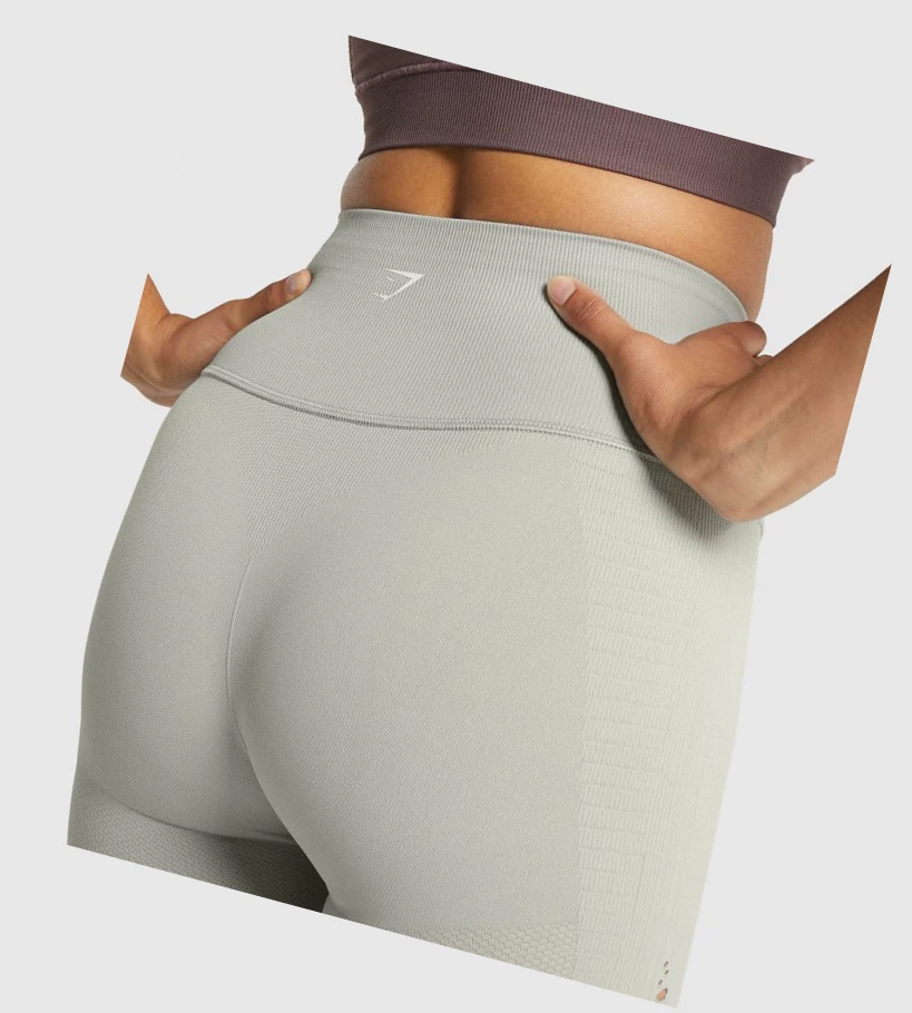 Gymshark Energy Seamless High Waisted Naisten Leggingsit Vaaleanharmaat | PIYMQN243