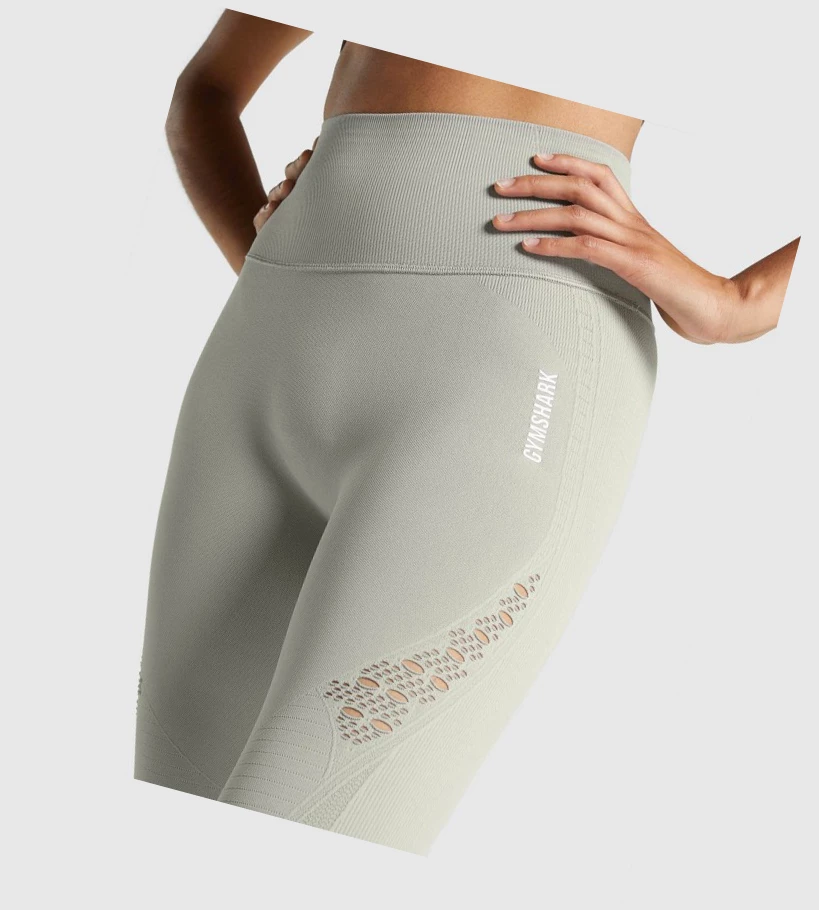 Gymshark Energy Seamless High Waisted Naisten Leggingsit Vaaleanharmaat | PIYMQN243
