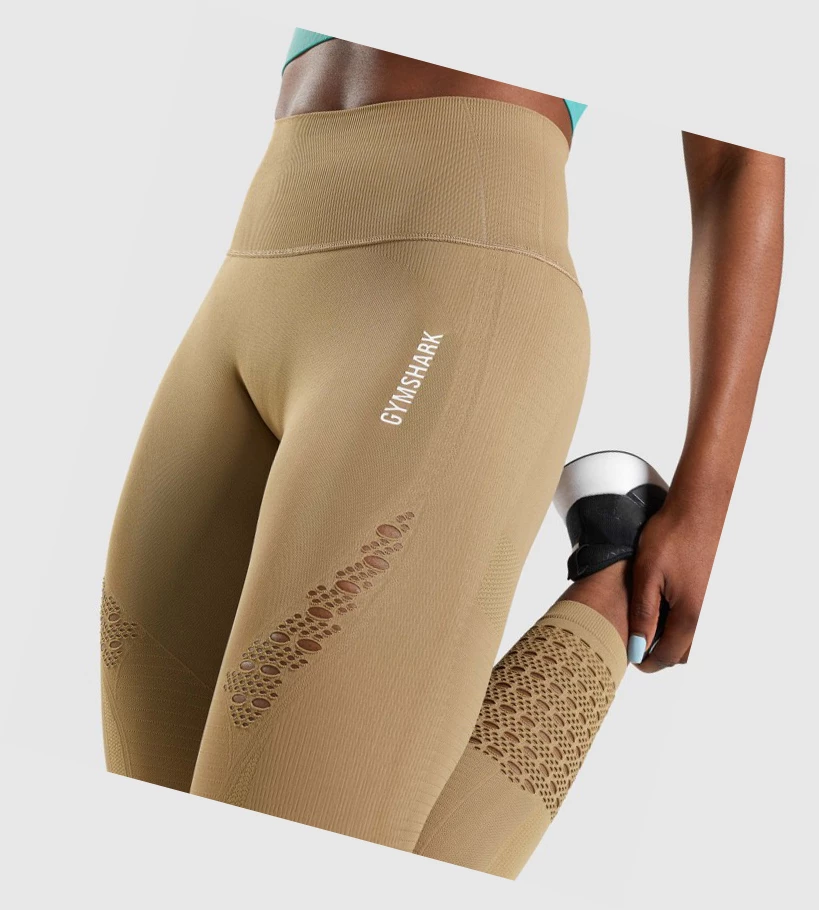 Gymshark Energy Seamless High Waisted Naisten Leggingsit Ruskea | XVHGQY917