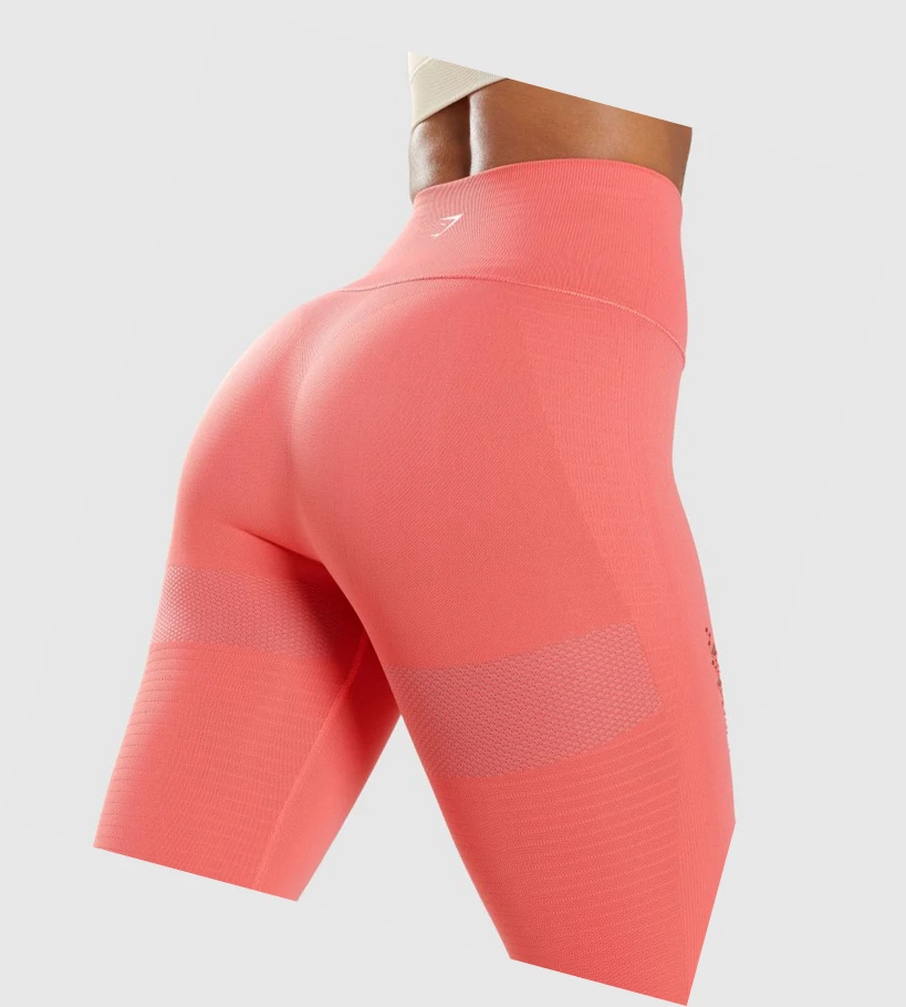 Gymshark Energy Seamless High Waisted Naisten Leggingsit Pinkki | ZXTNUJ023