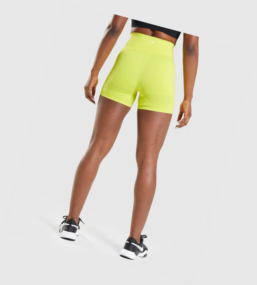 Gymshark Energy Seamless Naisten Shortsit Keltainen | EQNFIX385