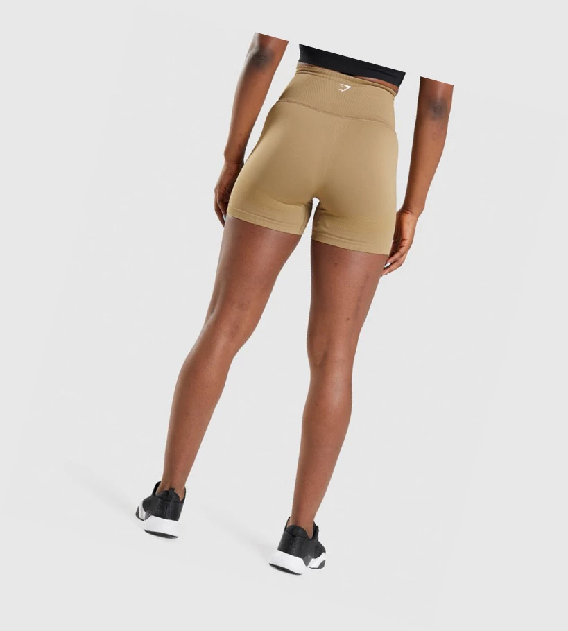 Gymshark Energy Seamless Naisten Shortsit Ruskea | RMSQXZ062