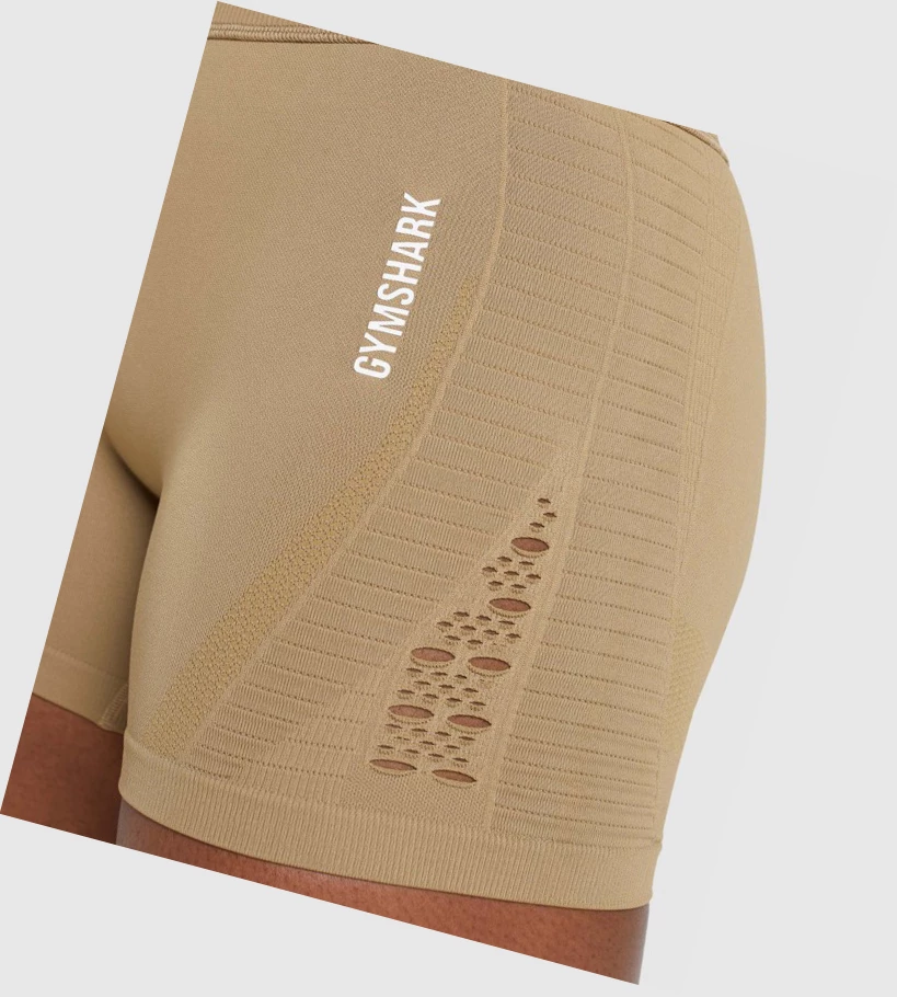 Gymshark Energy Seamless Naisten Shortsit Ruskea | RMSQXZ062