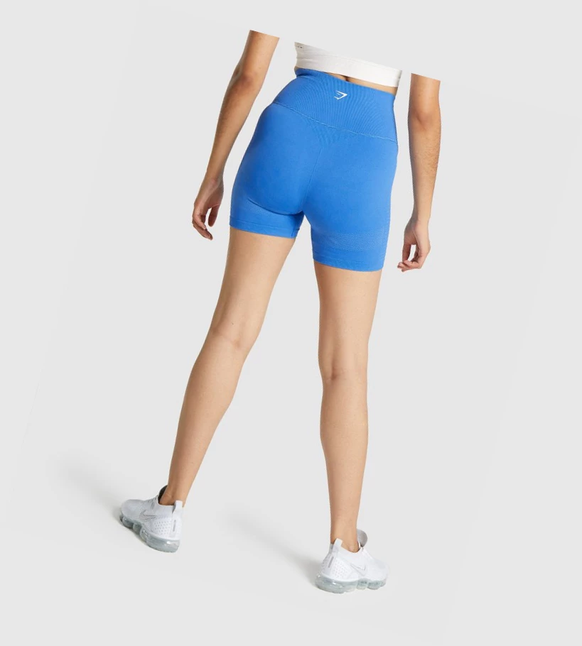 Gymshark Energy Seamless Naisten Shortsit Sininen | XHVFYJ824