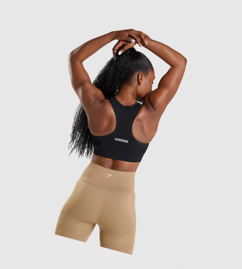 Gymshark Energy Seamless Naisten Urheiluliivit Mustat | GQHDEX635