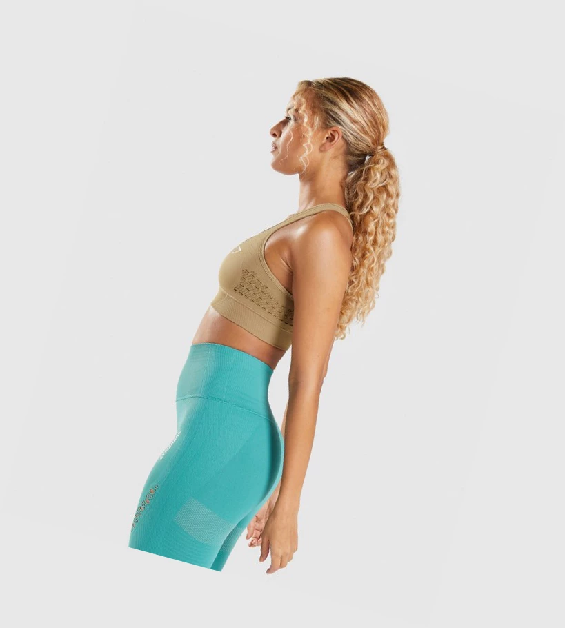Gymshark Energy Seamless Naisten Urheiluliivit Ruskea | JXMONY902