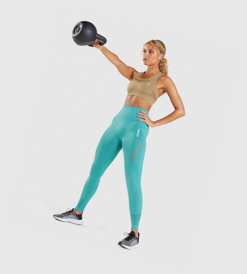 Gymshark Energy Seamless Naisten Urheiluliivit Ruskea | JXMONY902