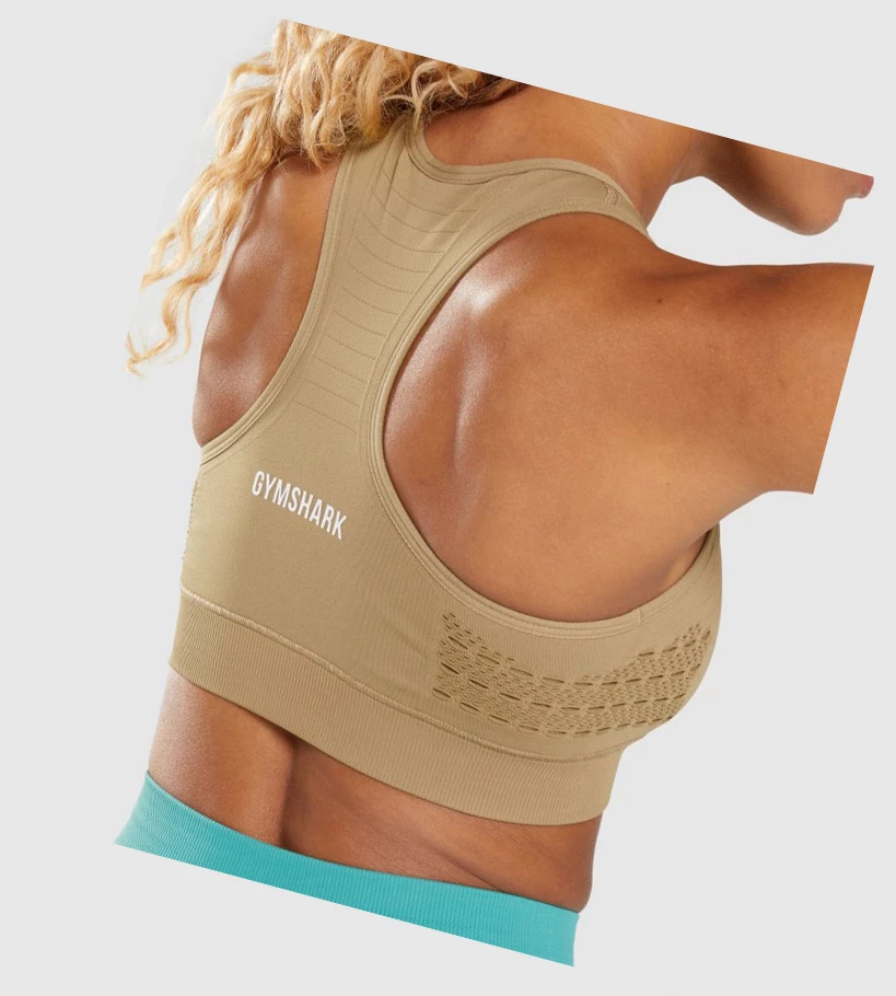 Gymshark Energy Seamless Naisten Urheiluliivit Ruskea | JXMONY902