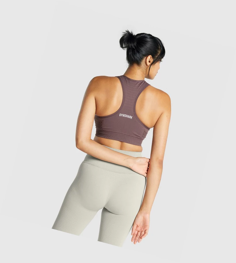 Gymshark Energy Seamless Naisten Urheiluliivit Ruskea | KDORVL041