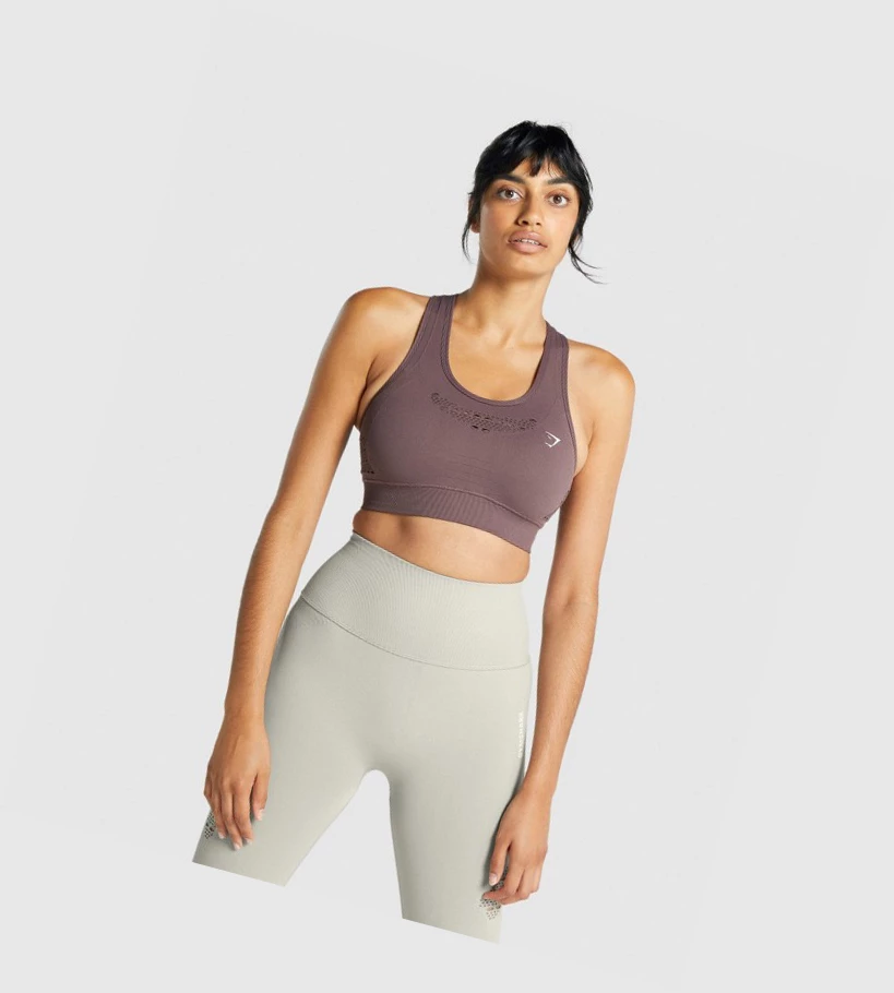 Gymshark Energy Seamless Naisten Urheiluliivit Ruskea | KDORVL041