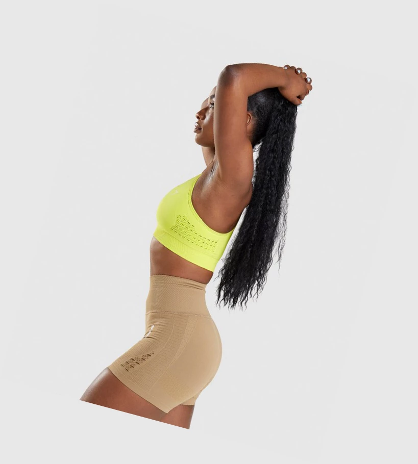 Gymshark Energy Seamless Naisten Urheiluliivit Keltainen | RZJLBP852