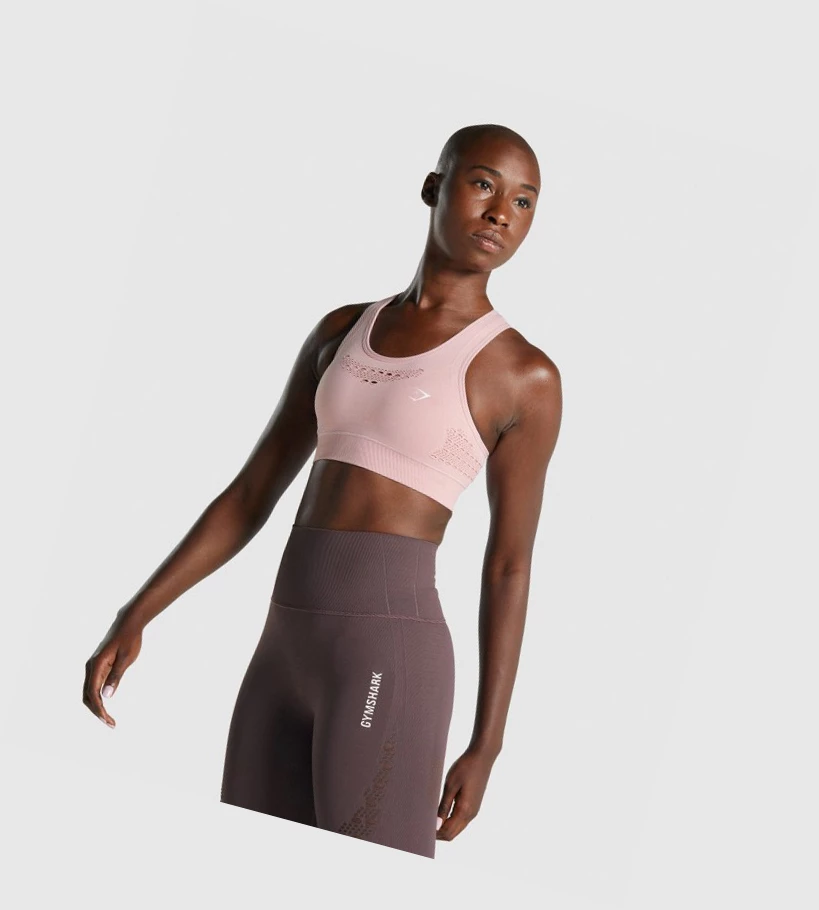 Gymshark Energy Seamless Naisten Urheiluliivit Vaaleanpinkki | WLRVIK254