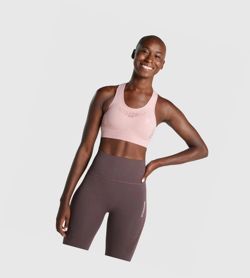 Gymshark Energy Seamless Naisten Urheiluliivit Vaaleanpinkki | WLRVIK254