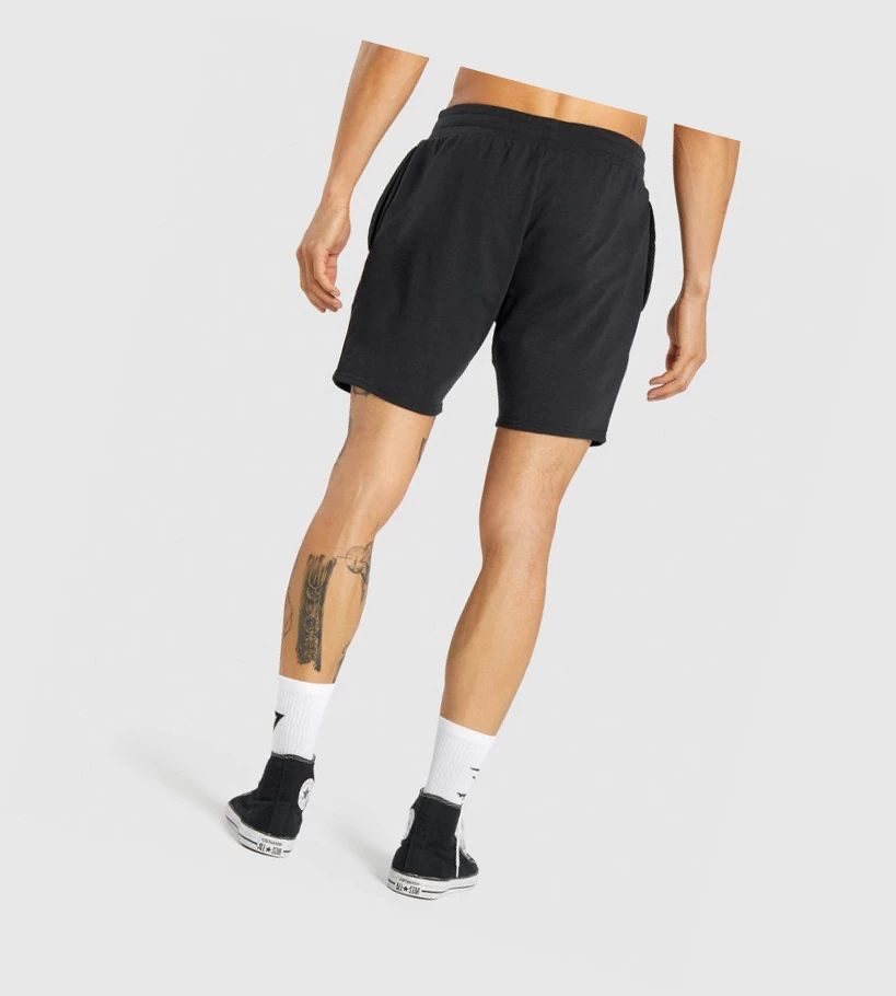Gymshark Essential 7ﾔ Miesten Shortsit Mustat | GKBSIM674