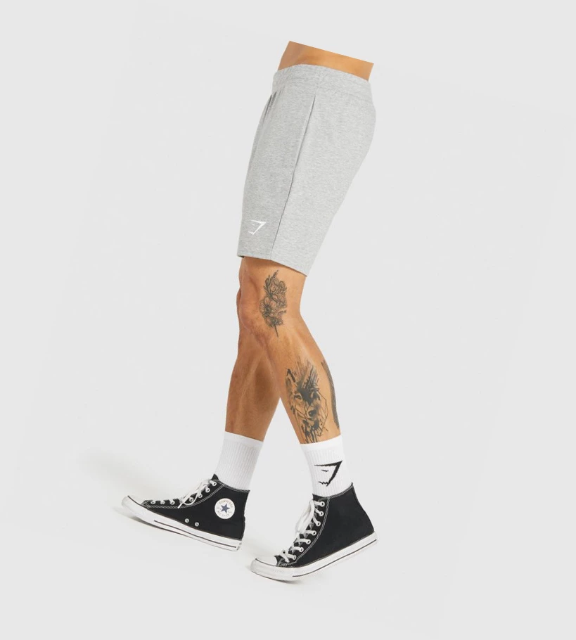 Gymshark Essential 7ﾔ Miesten Shortsit Vaaleanharmaat | ICUEYM238