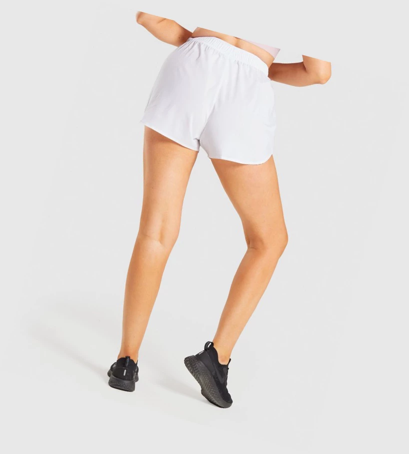 Gymshark Essential Loose Koulutus Naisten Shortsit Valkoinen | CKAWBL264