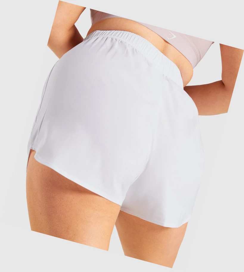 Gymshark Essential Loose Koulutus Naisten Shortsit Valkoinen | CKAWBL264