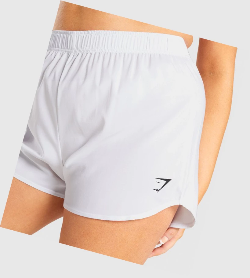 Gymshark Essential Loose Koulutus Naisten Shortsit Valkoinen | CKAWBL264