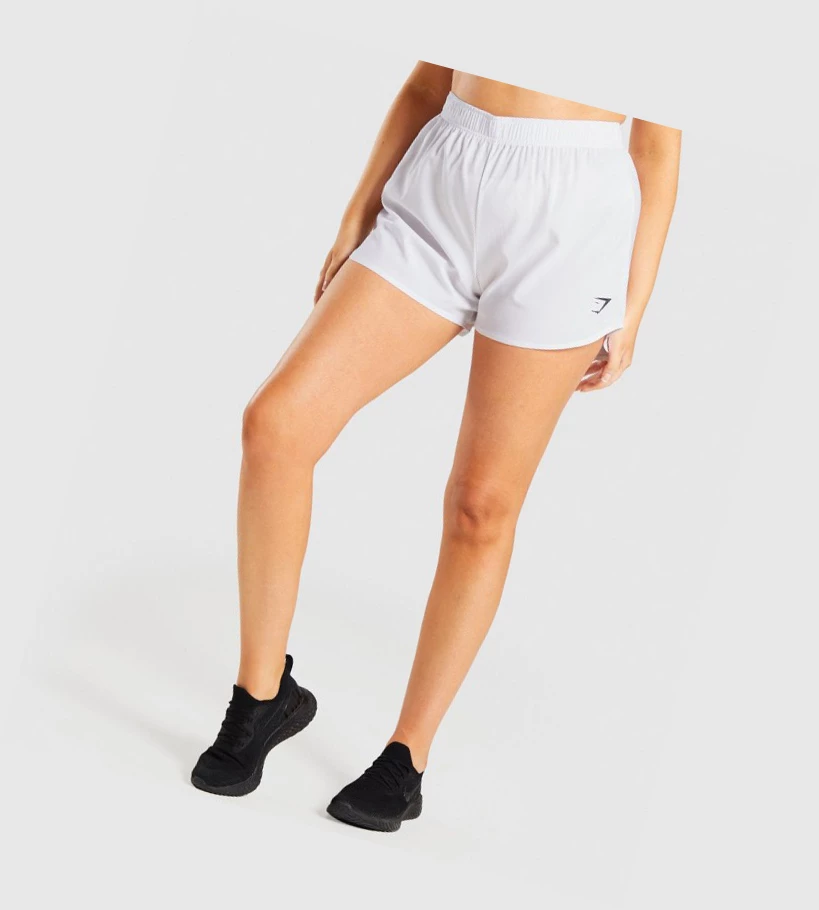 Gymshark Essential Loose Koulutus Naisten Shortsit Valkoinen | CKAWBL264