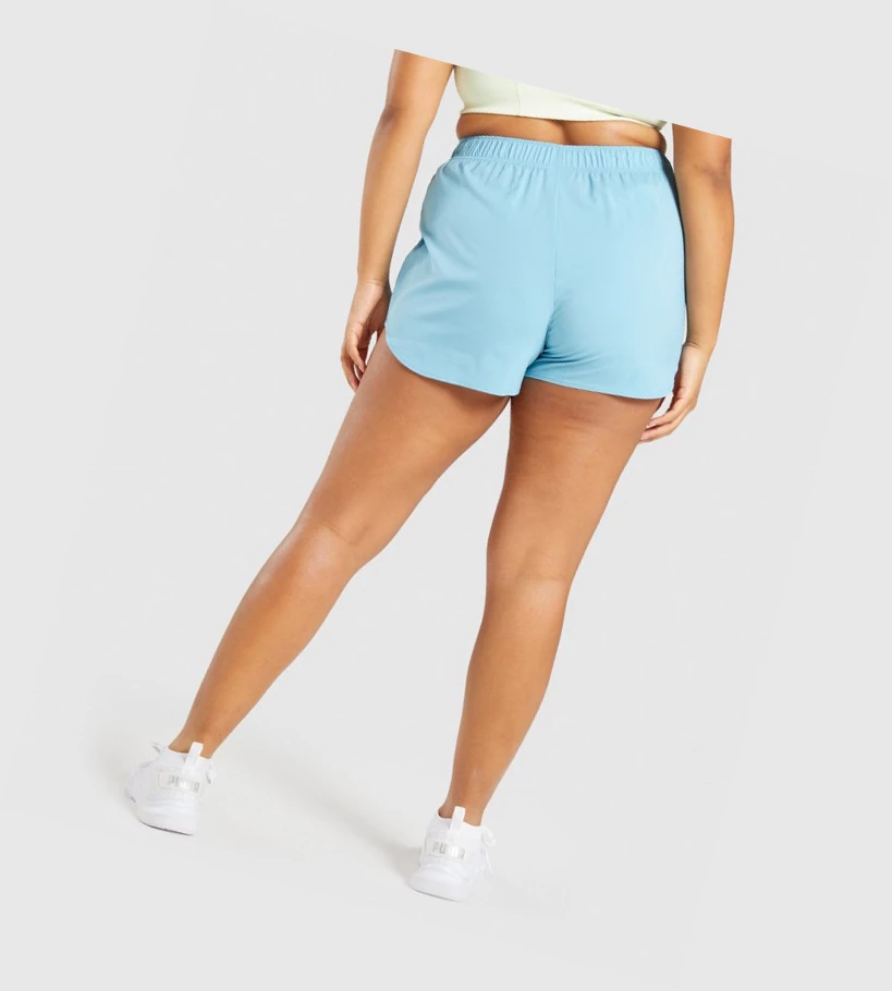Gymshark Essential Loose Koulutus Naisten Shortsit Vaaleansininen | DGHYCO081