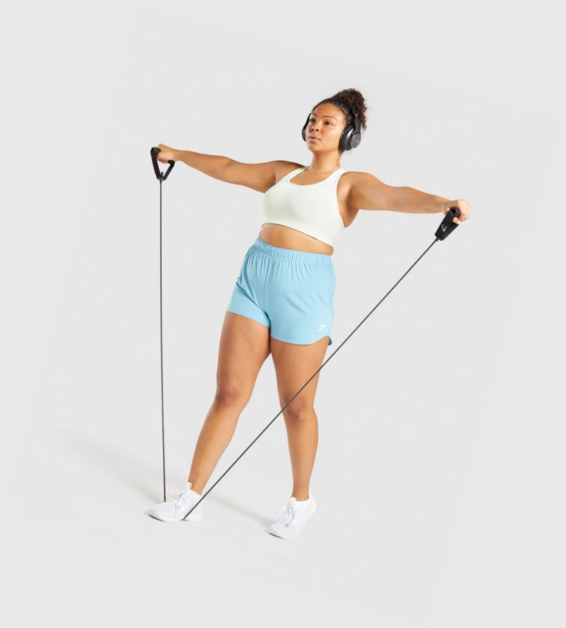 Gymshark Essential Loose Koulutus Naisten Shortsit Vaaleansininen | DGHYCO081