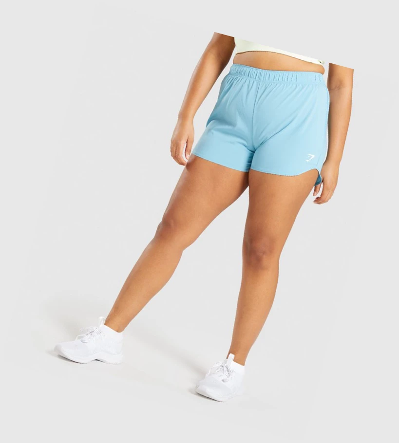 Gymshark Essential Loose Koulutus Naisten Shortsit Vaaleansininen | DGHYCO081