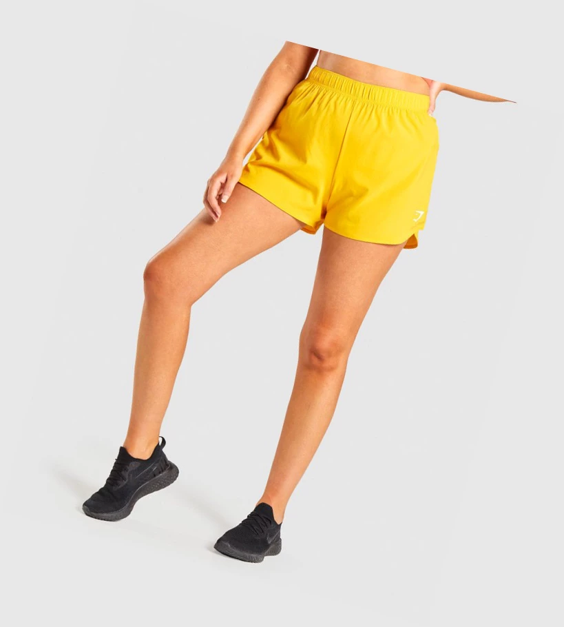 Gymshark Essential Loose Koulutus Naisten Shortsit Keltainen | FRECAG634