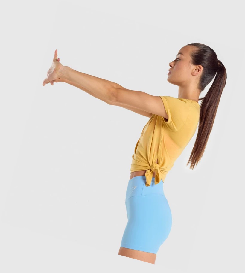 Gymshark Essential Naisten T Paidat Keltainen | PSOWBM408
