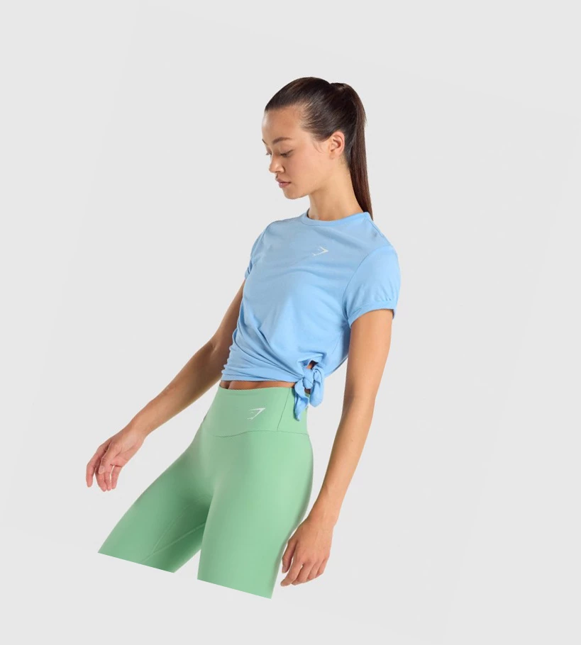 Gymshark Essential Naisten T Paidat Vaaleansininen | JAERUL451