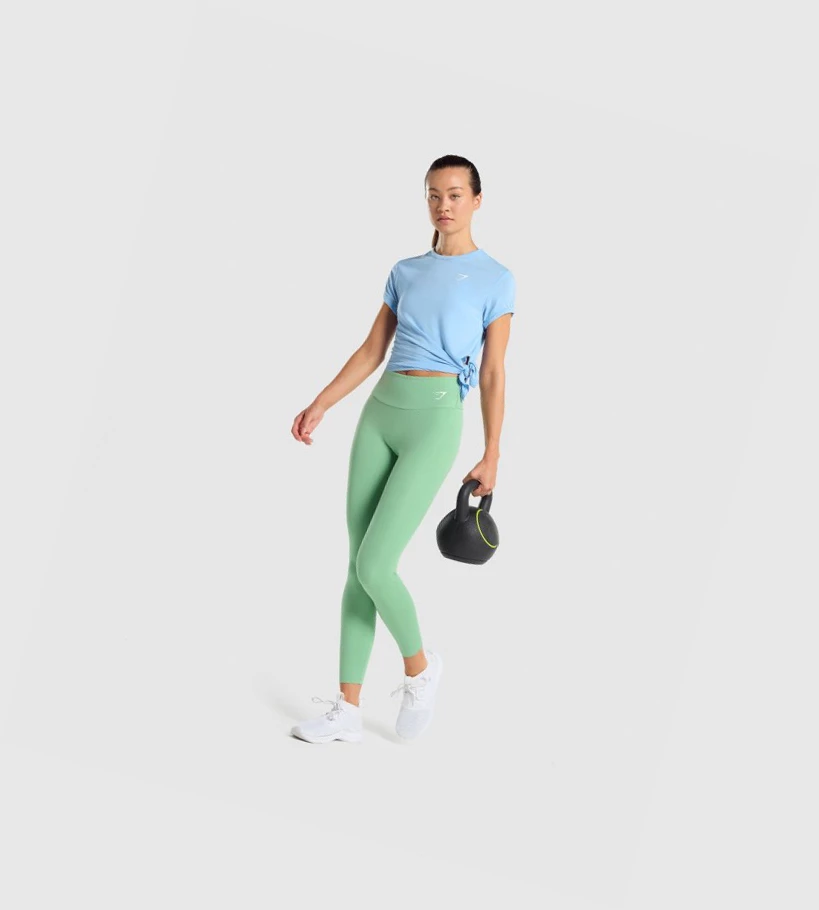 Gymshark Essential Naisten T Paidat Vaaleansininen | JAERUL451