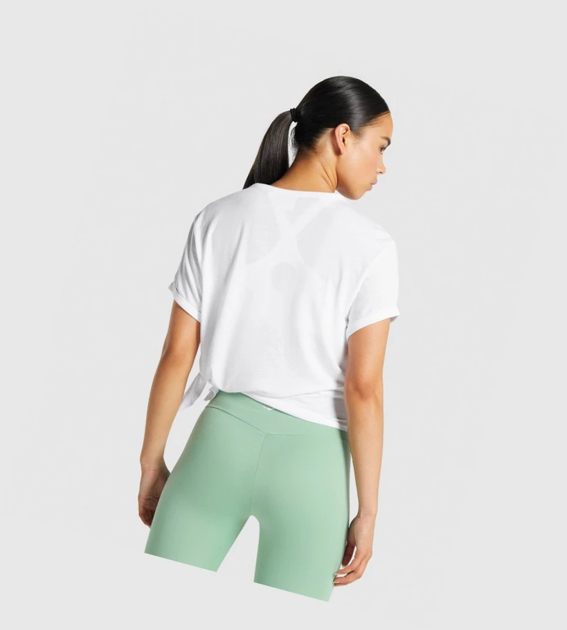 Gymshark Essential Naisten T Paidat Valkoinen | ZCPLIF392