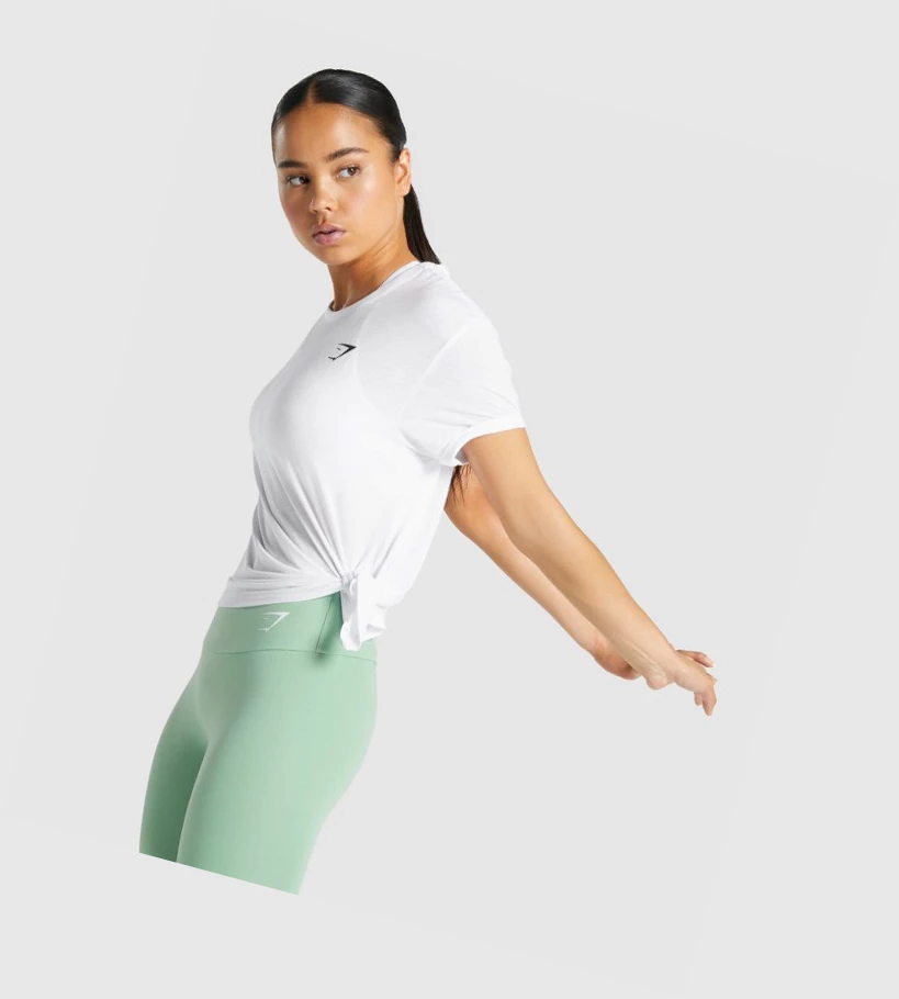 Gymshark Essential Naisten T Paidat Valkoinen | ZCPLIF392