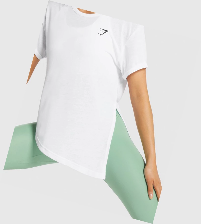 Gymshark Essential Naisten T Paidat Valkoinen | ZCPLIF392