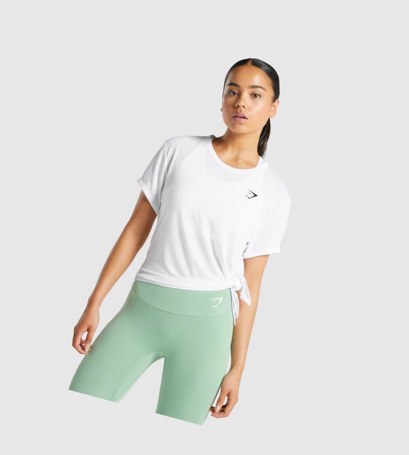 Gymshark Essential Naisten T Paidat Valkoinen | ZCPLIF392
