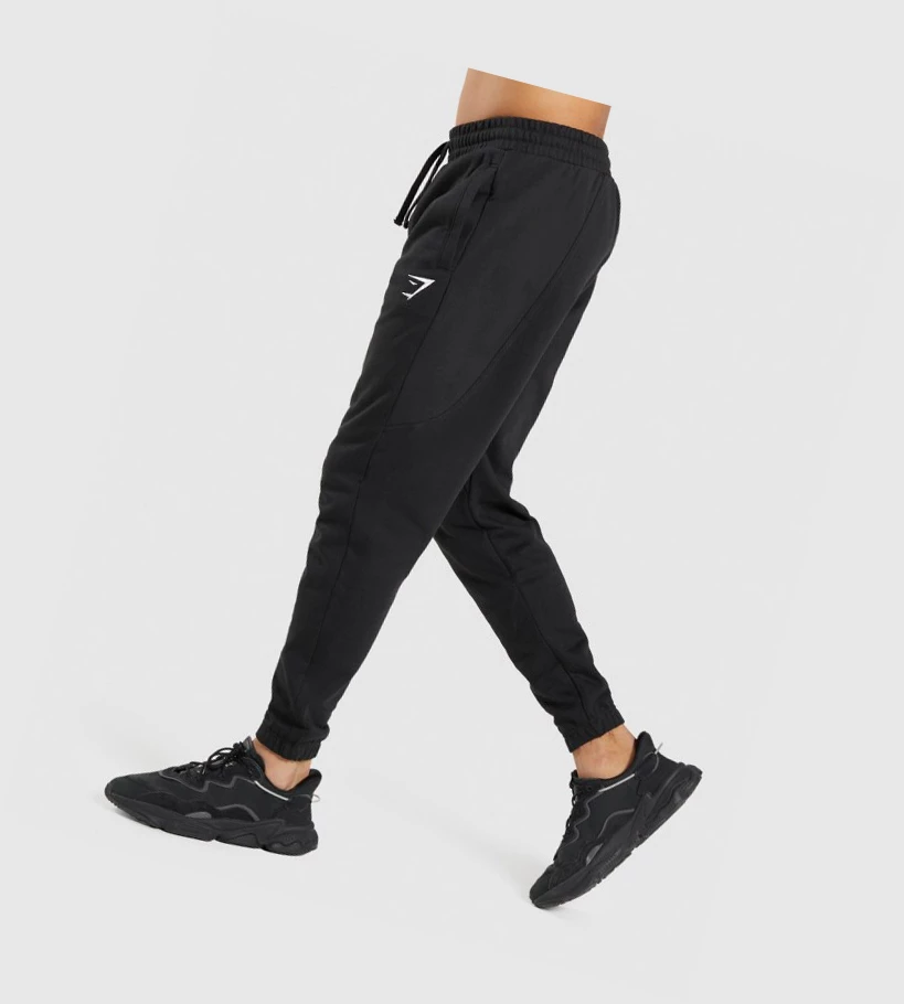 Gymshark Essential Oversized Miesten Juoksuvaatteet Mustat | OVZDBE651