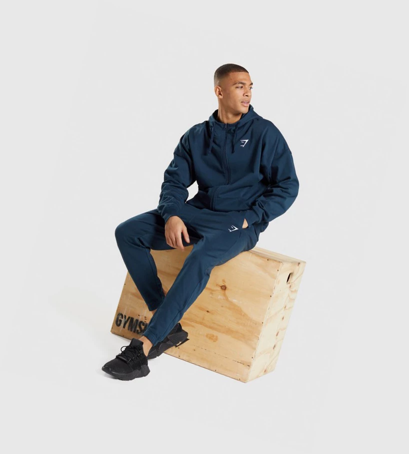 Gymshark Essential Oversized Miesten Juoksuvaatteet Laivastonsininen | WKNBHM942